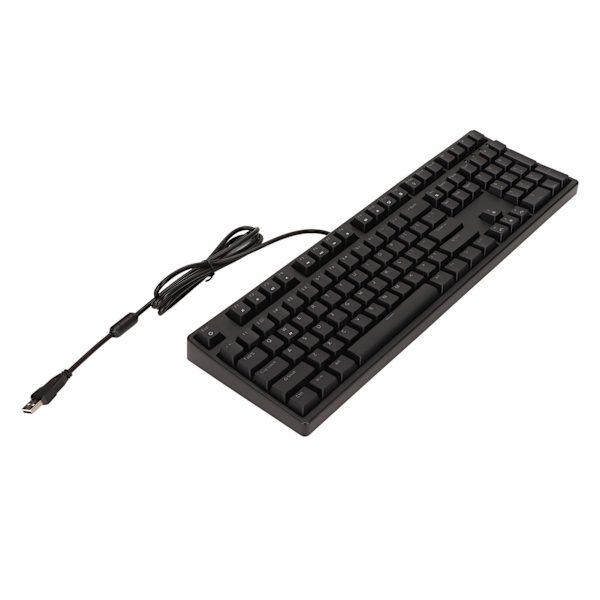 Mekanisk tastatur Brun Switch 108 Key Ergonomisk One Key Kalkulator Funksjon Kablet tastatur for hjemmekontor