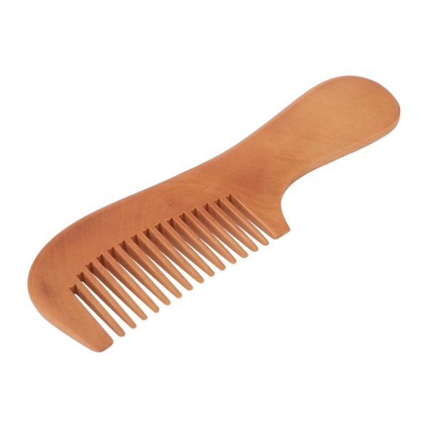 Peach Wood Skäggkam Hemsalong Mjuka tänder Ergonomisk hårborttagningskam Stylingverktyg för män kvinnor