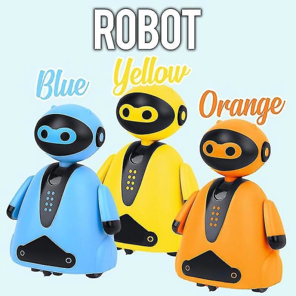 Blue Magic Pen Legetøj - Følg enhver tegnet linje Induktiv robotmodel til børn og børn Gave