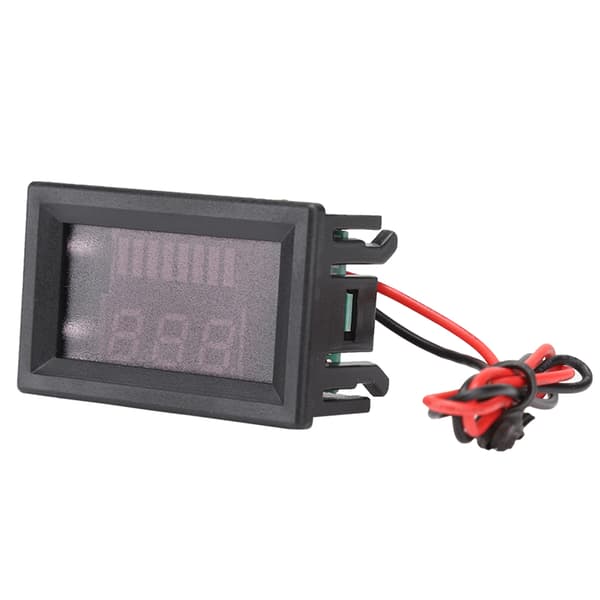 DC Digital Elektrisk Utrustning Spänningsmätare Display Litiumbatteri Voltmeter 12V-60V (Blå)