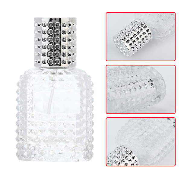 Bærbar Parfume Flaske Aluminium Atomizer Fin Tåge Tom Sprayflaske 30ml (Sølv)