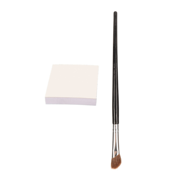 Makeup-palettpapper näsborste set sickelformad dubbelsidig användning nässkuggborste nagelfärgning papper s