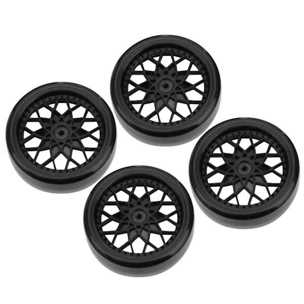 4 stk. RC Micro Truck Plastdæk Tilbehør til WPL D12 Modelbil Opgraderingsdele sort
