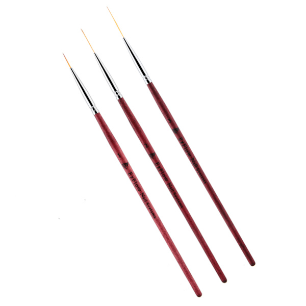 3 kpl Nail Art Liner Maalaus Harja sivellin kynä piirustus kynsien tee-se-itse manikyyri set