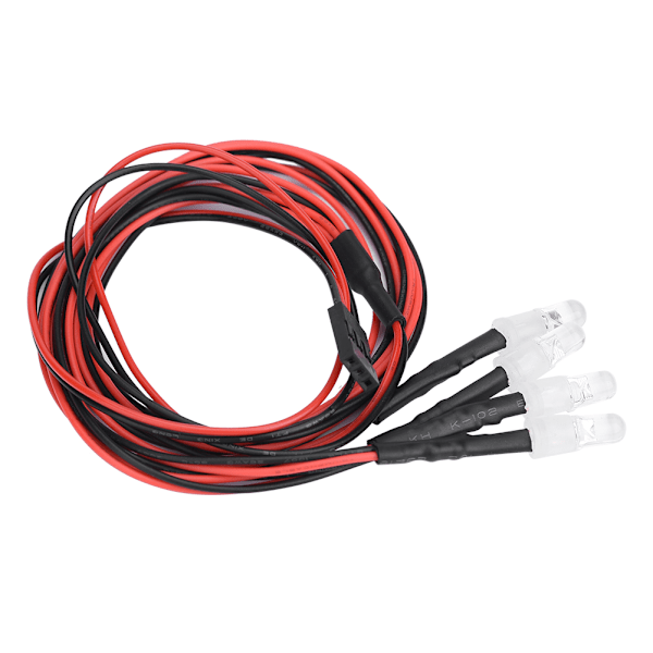 4 st 5 mm strålkastare RC-tillbehör LED-lampor för modelldriftbilfordon (3# färger ljus)