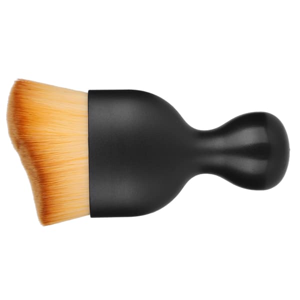 Foundation Makeup Brush Buet Vinglassform Base Makeup Brush for Flytende Foundation Brun