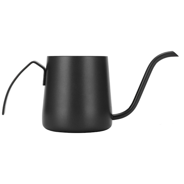 304 Rustfrit Stål NonStick Lang Tud Kaffe Kande Kedel Tekande til Hjem Kaffebutik Cafeer (Sort 250ml )