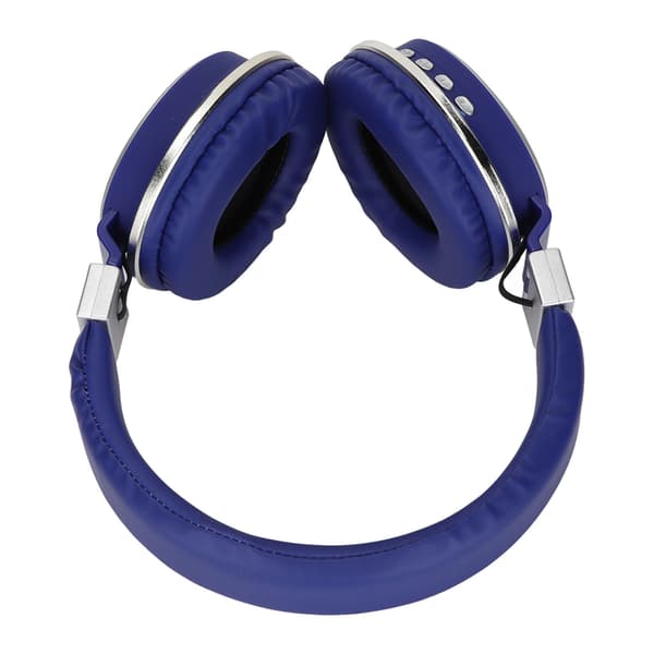 LX‑510BT Bluetooth-headset foldbart stik i behagelige læderørekopper musik-hovedtelefoner til pc-telefon blå