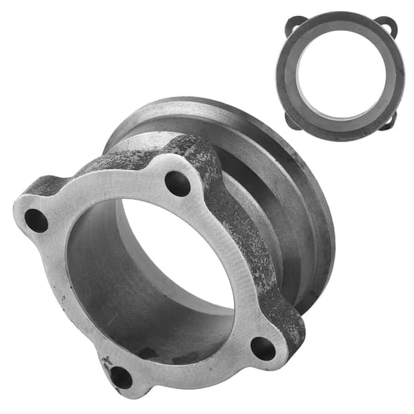 VBand Udstødningsflangeradapter Turbo Downpipe 4 Bolthuller til 2,5 tommer til 3 tommer Universal