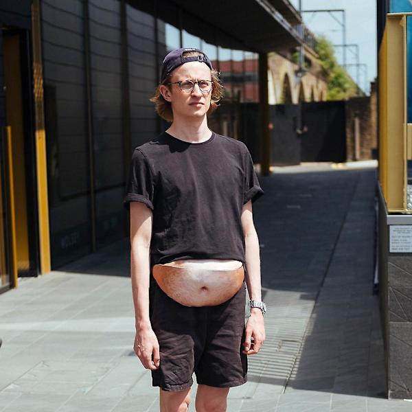 Unisex Antitheft -matkalaukku rahataskulla - casual Fanny Pack turvalliseen matkustamiseen (ABS)