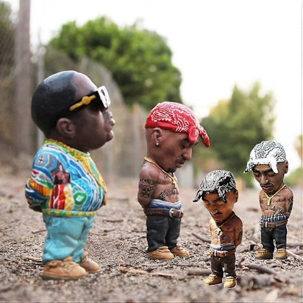 1st Ny Skulptur Heminredning Den Sene Rapmusikstjärnan Harts Ornament Legend Minnes Handgjord Halloween