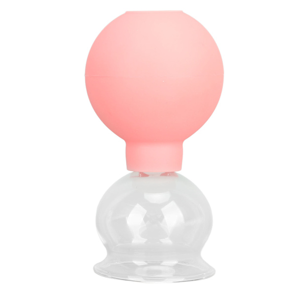 Glas silikon koppar kopp vakuumsug massage terapi för ansiktshud skönhetsverktyg modell 3