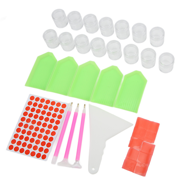Rhinestone Painting Case 15 Grid Transparent Design Portable Practical Bead Storage Containers Art Supplies