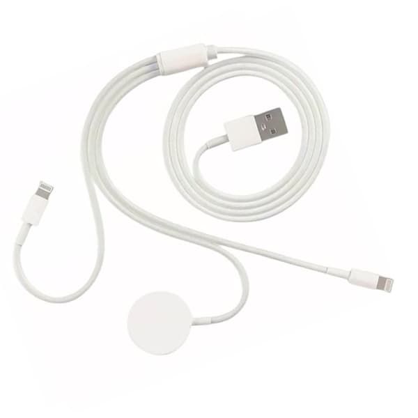 Ur Oplader ABS PC 3 i 1 Bærbar Magnetisk Trådløs Oplader til IOS Ur 5V 1A