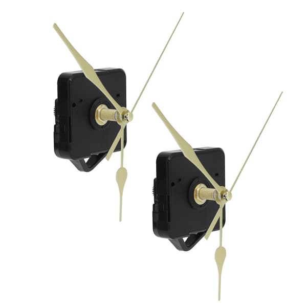 2Set Quartz Klockrörelse Visare Kit Mekanism Beslag DIY Klockreparationsdelar Guld
