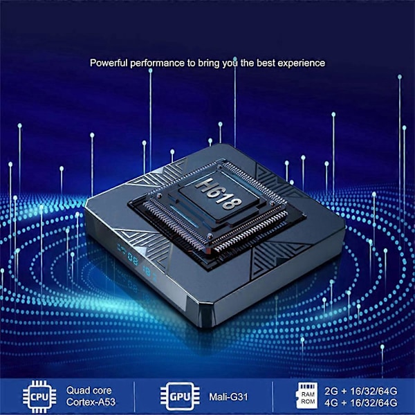 X98H Smart Set-Top Box H618 Android 12.0 4GB/32GB HD EU STIK