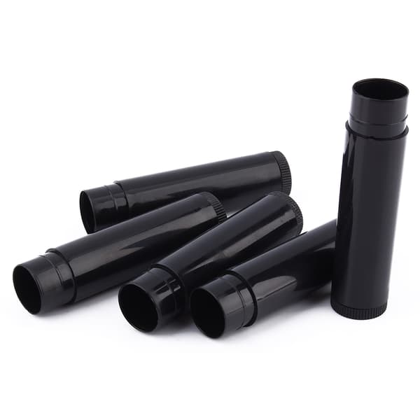 Parti 100 STK 5 ml Klar Sort Hvid Tom Læbestift Læbepomade Beholder Rør