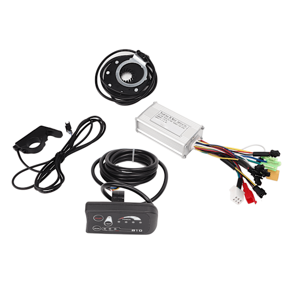 Bike Conversion 17A 3 Mode Sine Wave 6 Tube Controller Kit Power Assist Sensor Thumb Throttle med LED S810 Panel