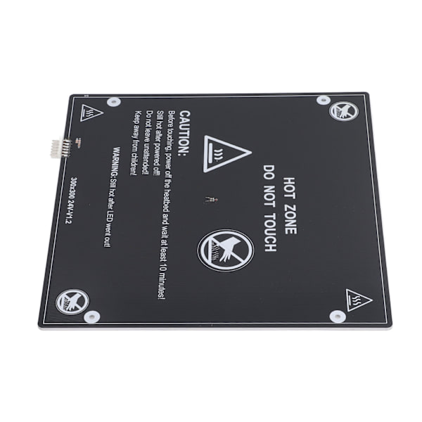 3D-printer aluminiumsubstrat med kabelopvarmet sengplatform til Artillery Genius DC24V 300x300x3mm