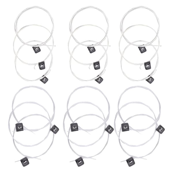 3 Set Klassiska Gitarrsträngar Ersättning Stabil Tonhöjd Nylon Silverpläterade Tillbehör NX35