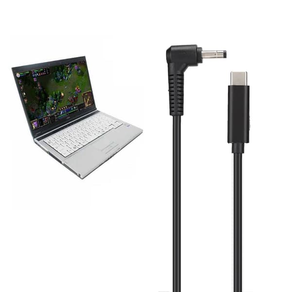 Typ C hane till 4,0 mm X 1,7 mm hane PD-strömkabel för ASUS Ultrabook nätadapterkabel