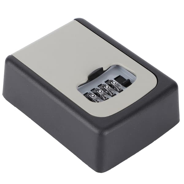 Nyckellåsbox Väggmonterad Nyckelsäkerhetsbox i Aluminiumlegering 4-siffrig Lösenordslåsbox