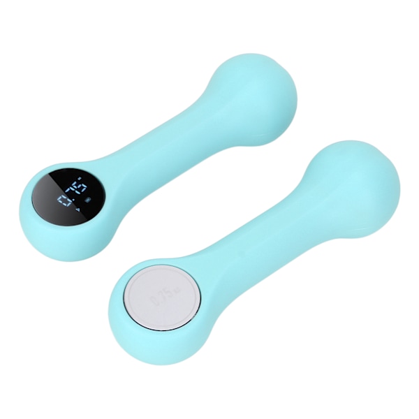 Uppladdningsbar smart hantel viktminskning fitness hantel kvinnor hantel med telefonapp kurser 0,75 kg cyan
