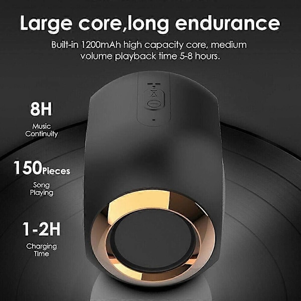 2025 Ny Gyllene Ägg Bluetooth-högtalare, SLKQQQIQ Portabel High-End Trådlös Högtalare, 108 DB Stereo Bluetooth-högtalare Mini Bluetooth-spelare, Super Stark
