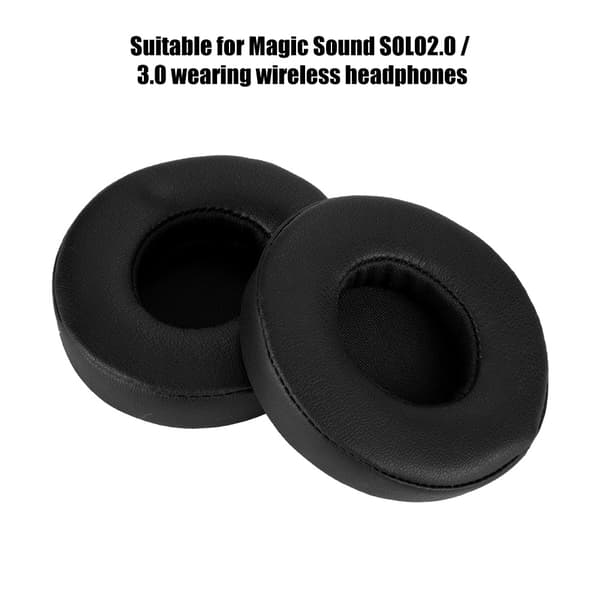 1 par øreputeputer for SOLO2.0 3.0 trådløst Bluetooth-hodesett (svart)