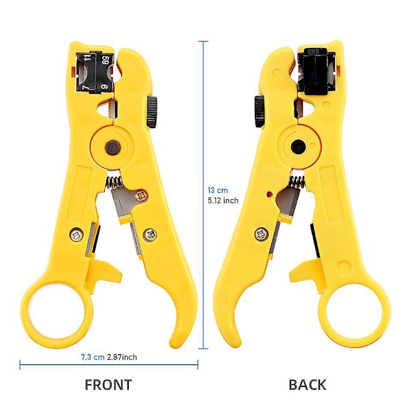 Universal Wire Stripper and Cable Cutter Set - Ideal for Flat or Round Wire - 2 Pcs