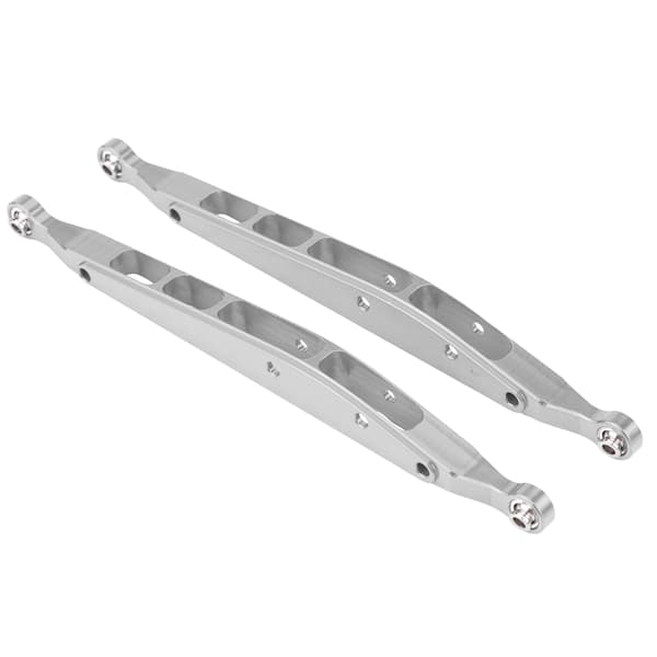 Bakre nedre chassisforbindelse i aluminiumslegering for Axial Rock Racer 90026 RC-bil (sølv)