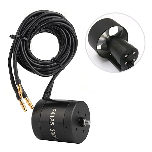 6S 24V undervands thruster 4125-300KV 9KG Thrust vandtæt motor til RC båd (med kabel)