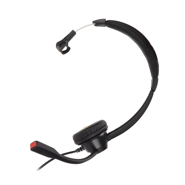Telefon Headset Sort Monaural Noise Cancelling Hovedtelefoner med Mikrofon USB Lydkort til Office Kundeservice