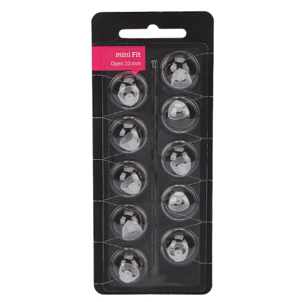10 st Hörselförstärkare Öppna kupoler 10MM Silikon Transparent Mjuk Förhindra statiska öronproppar Tips