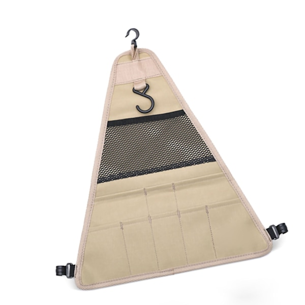 Camping hængende stativ med kroge Foldbar aluminiumlegering bærbar stand hylde tøjstativ lille størrelse trekantform