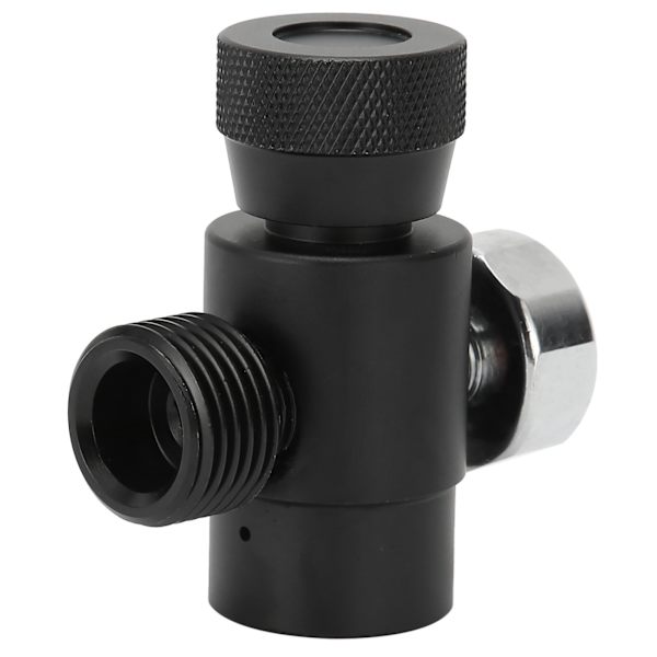 CO2-cylinderpåfyllningsadapterkontakt CGA320 // TR21-4 ASA 3000psi tryckmätare svart