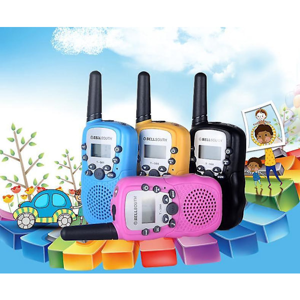 Barnas Mini Walkie Talkie Bærbar Rosa Kommunikasjonsenhet