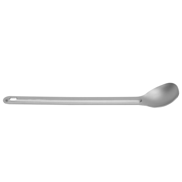 Lätt, långt handtag av titan Spork/sked set för utomhuscamping. Långt handtagssked