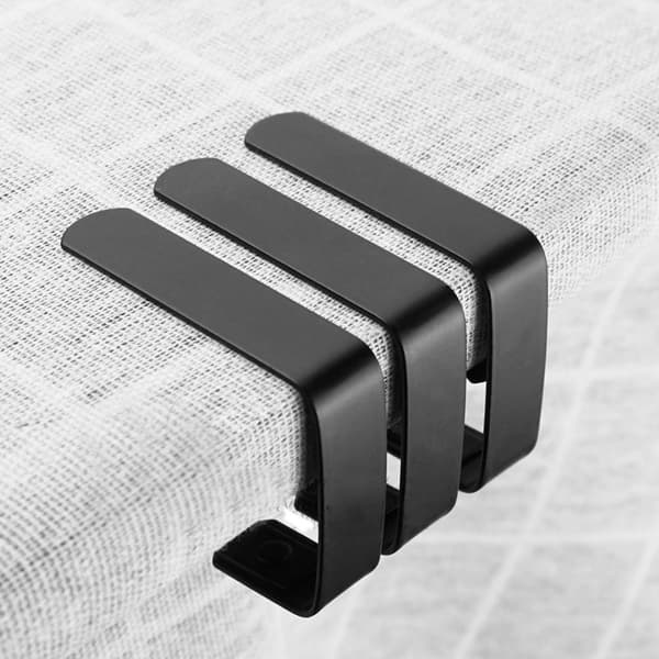 4 stk. Store dugeclips i rustfrit stål, skridsikre dugklemmer 5*4 cm