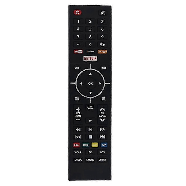 Ny fjärrkontroll kompatibel med Elements UHD 4K TV WE50UB4417 WE55UB4417 WD40FB2530 ELSW3917BF E4SFT5017 E4S