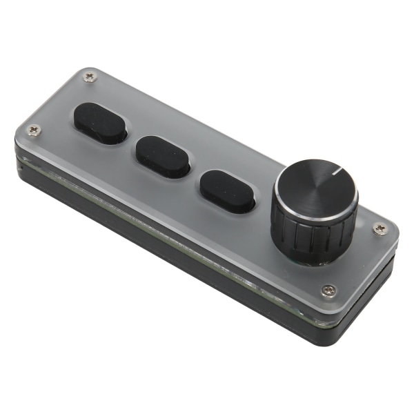 3 taster minitastatur kablet USB Bluetooth Silent Silent DIY programmerbart tastatur med knott for spillmediemusikk