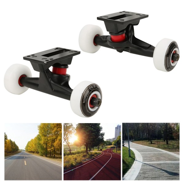 Kvalitets Dubbel Warped Skateboard Hjul Fäste Bro Set Kit Tillbehör Kombination