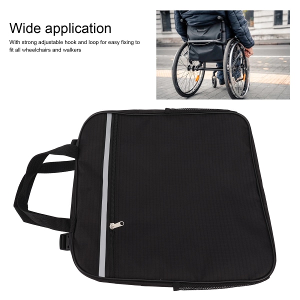 Bærbar multi-pocket kørestolsopbevaringspose