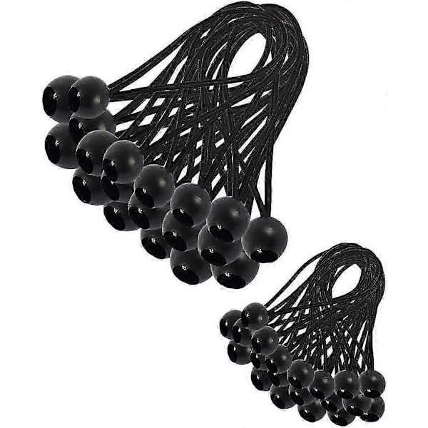 30 stycken Elastisk Spännare, Presenningsspännare, Elastisk Bungee, Elastisk Spännare för Paviljong, Gardiner Förlängningssele 150mm_SZXM