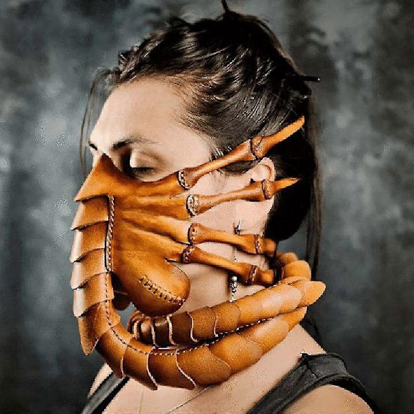 Halloween Party Skräck Alien Facehugger Latex Scorpion Masker Cosplay Rekvisita