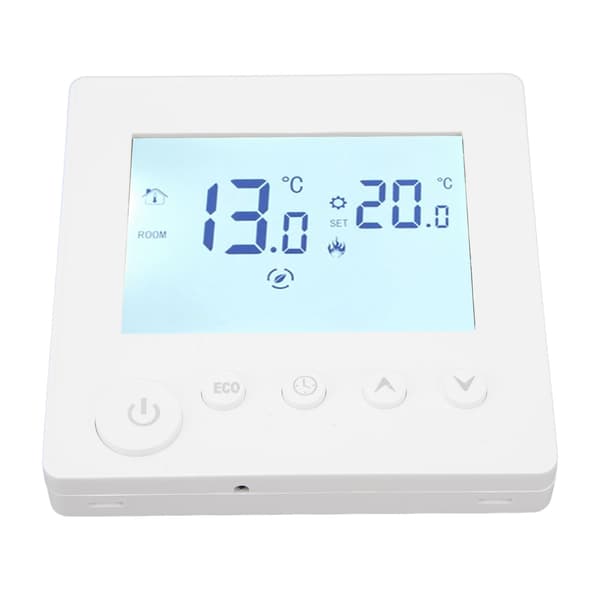 Digital Termostat LCD-skjerm Tidsinnstilt Programmerbar Temperaturkontroller AC 90-240V for Oppvarming 3A Vannvarme