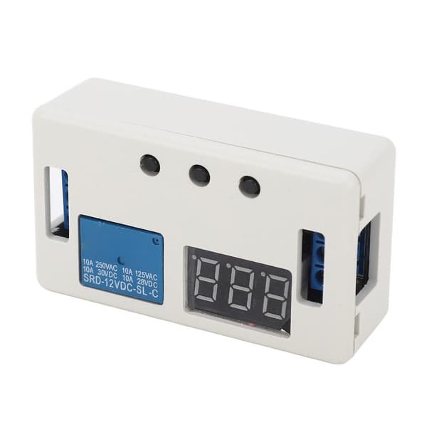Tidsforsinkelsesrelémodul DC 12V Digital Timer Multifunksjonell Justerbar PLS Sykluskontrollbryter