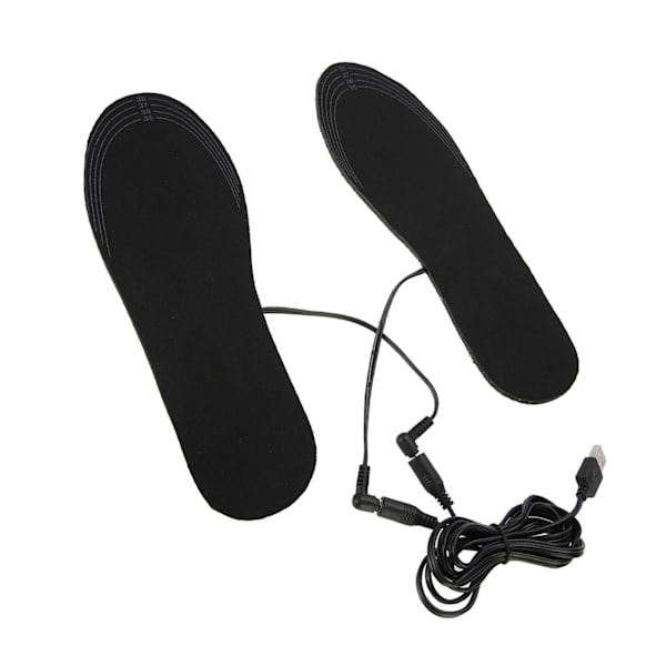 Unisex elektriske oppvarmede innleggssåler Varme skoinnsatser for sko Boot Hold Warm Skopute （35-39）