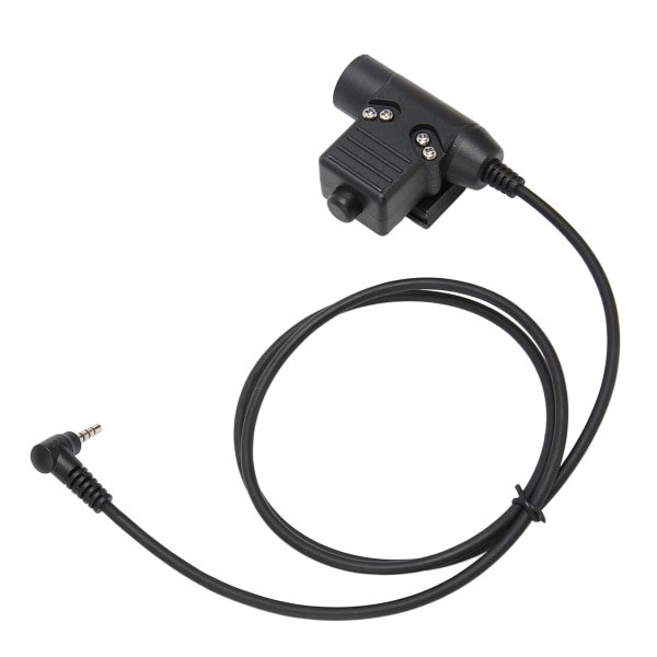PPT Push to Talk Adapter 3,5 mm 1 Pin Back Clip 2-vejs Radio Adapter til Retevis RT40 RB15 RB615