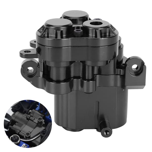 Central Gear Box Shell Tilbehør Passer til Traxxas TRX-4/6 1/10 RC Bil Serie Sort